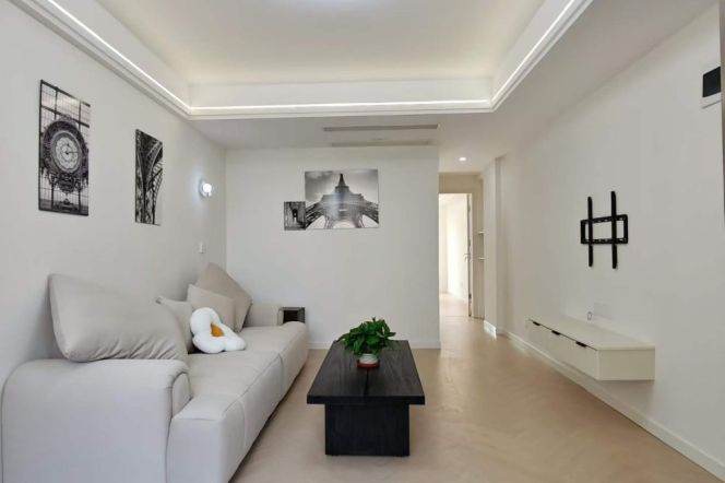 Zhongshan park/elevator 1br 1lr/balcony/floor heating/big living room@L2/3/4