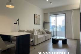 Free Club+Modern&Spacious&Bright 1Bdr 1Bath Apt+Jing'an Temple+Good View+Open Balcony