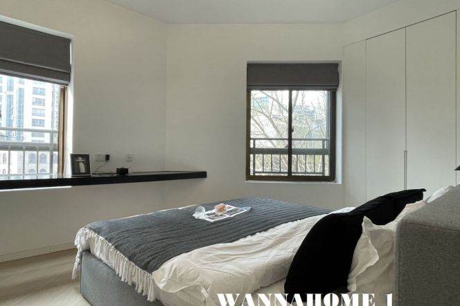 Spacious&Modern&Bright 1Bdr 1Bath Apt+Awesome View +West NanJing Rd CBD+Nice Building