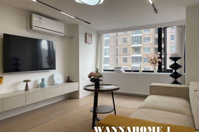 Spacious&New&Bright 2Bdrs 2Baths Apt+W Nanjing Rd CBD+Nice Building+L7 Chang Ping Rd+Su Zhou Creek