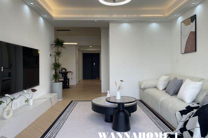 Awesome View+Modern&Spacious&Bright 2Bdrs 2Baths Apt+Top Compound+Jing'an Temple