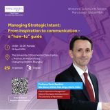 Manchester Global MBA Open Lecture | From Vision to Action: A Practical Guide to Managing Strategic Intent