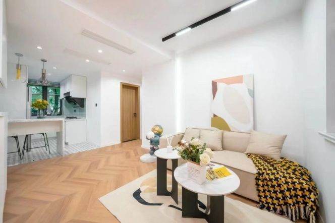 2 Brs with Floor heating/Central ac/Dish washer, 90 sqm @ Jingan temple L2&7