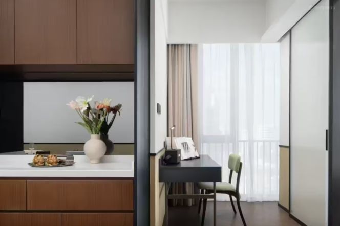 Elevator 1BR-Serviced Apartments - 3 minutes to Line 3/4 - Zhongtan road