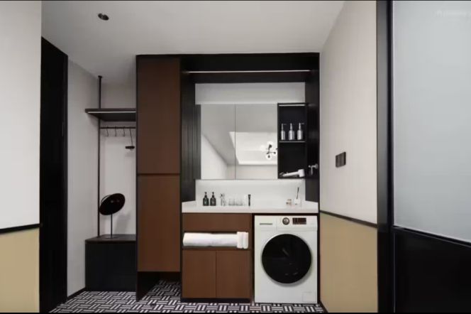 Elevator 1BR-Serviced Apartments - 3 minutes to Line 3/4 - Zhongtan road