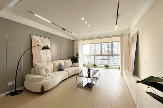 modern 3brs floor heating nice view modern furniture beside Huang pu river Lujiazui26.3K