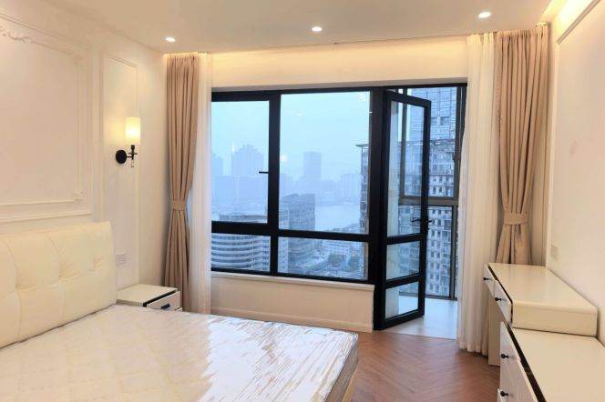 modern big 1 bedroom floor heating nice river view beside Huang pu river 20.8K