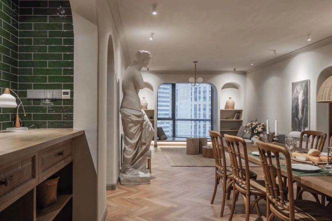 Modern 2brs with floor heating in Xintiandi .