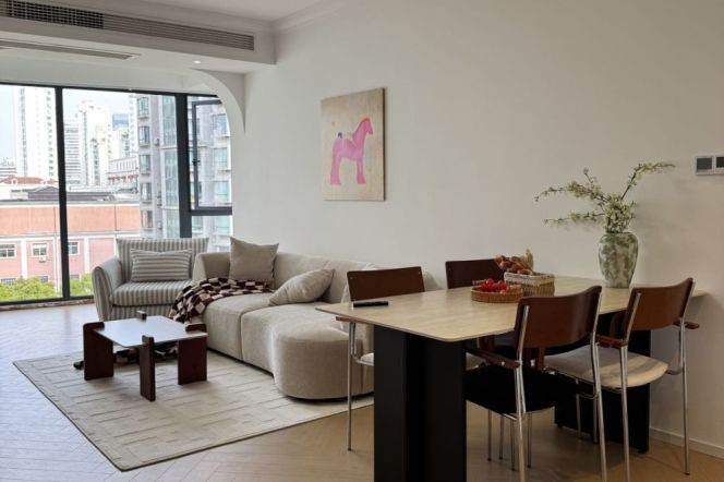 Modern 2BR +Heating | Suzhou Creek & Jiangning rd Mt L13| Changshou rd CBD