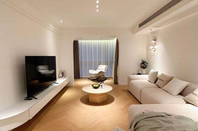 Decent 2bedrooms with AC and floor heating in 'HuangPu'