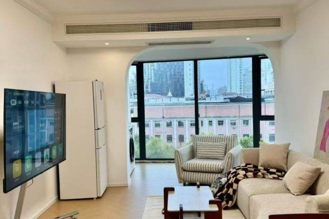 High Rise 2bedrooms Apt +floor heating+central AC+oven@Changshou