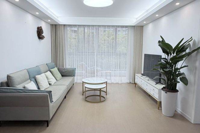 modern 2brs floor heating modern furniture open balcony in Gubei Phase II 