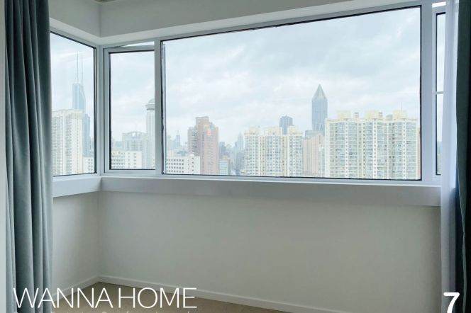Luxury Building/Hanzhong Rd/Suzhou Creek/Fantastic View/Large Storages/Heater/Cozy2br