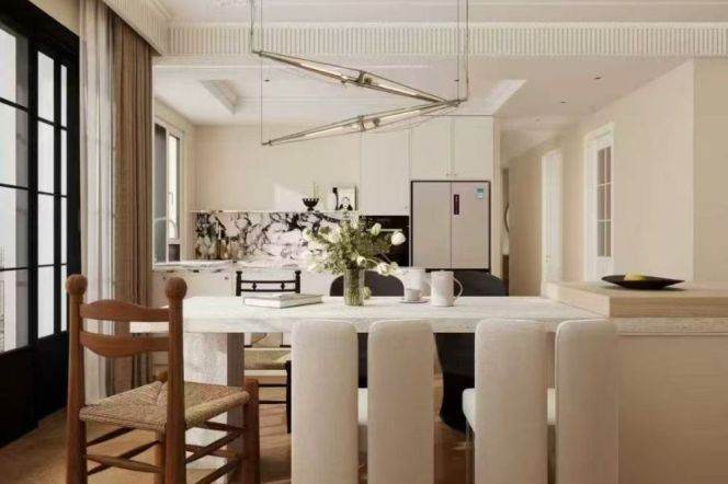 Brand new decoration 4brs with floor heating in Gu bei 