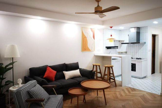 Cozy 2bedrooms elevator Apt+Wall Heating+Oven@Dong'an Rd