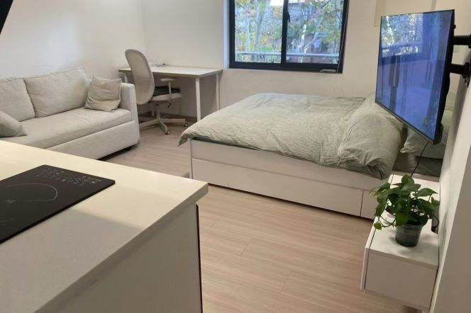 1Studio lane house near line 9 Da'pu Bridge metro can long and short term lease