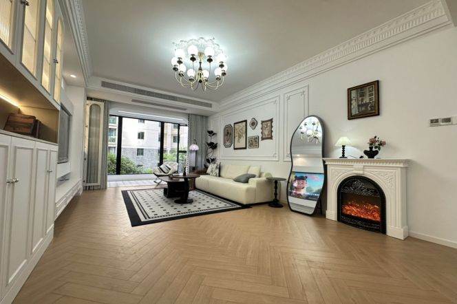 3 Brs, 2 Baths, Floor heating/Central ac/Dish washer, Suzhou creek @ Longde metro L11&13