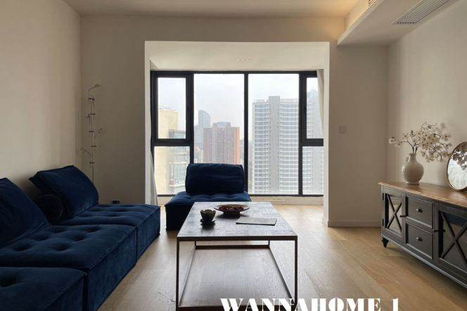 Spacious&Bright 3Bdrs 2Baths Apt+Suzhou Creek+Han Zhong Rd Metro+Awesome View