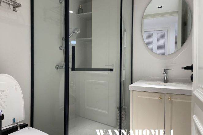 Top Compound+Jing An Temple+ Modern&Spacious&Bright 2Bdrs 2Baths Apt+Free Club