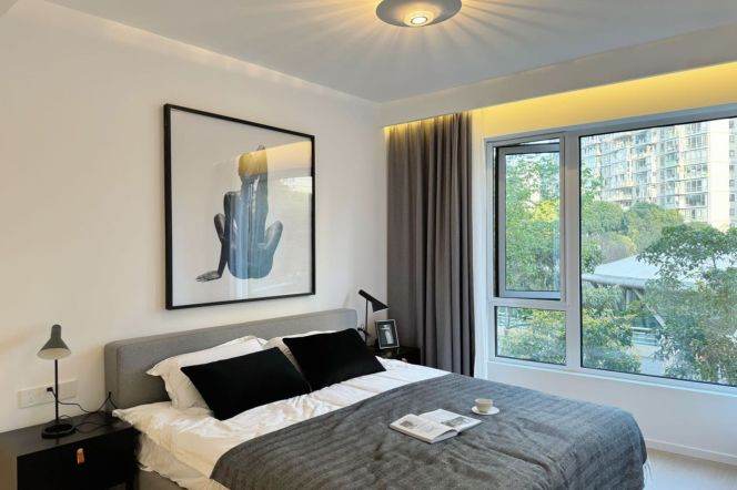 modern 2brs floor heating modern furniture open kitchen beside Huang pu river 23.3K