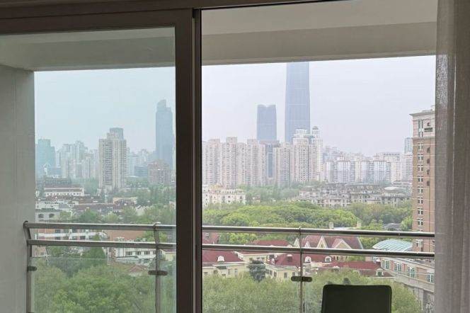 modern big 2brs floor heating open balcony nice view near Wu kang road restaurants area 