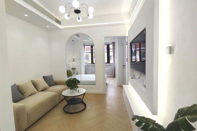 Zhongshan park/charming 1br 2lr/all bright room/brand furniture@L2/3/4