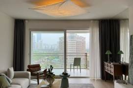 modern big 2brs floor heating open balcony nice view near Wu kang road restaurants area 