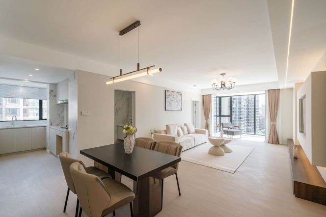 modern big size 3brs floor heating modern furniture beside su zhou river near line 2,15 