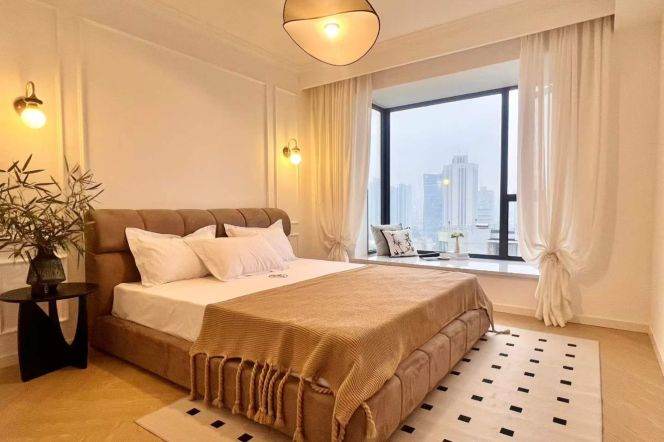 Caoyang rd/modern 3br 2lr/high floor/big living room/floor heating@L11/14/3/4