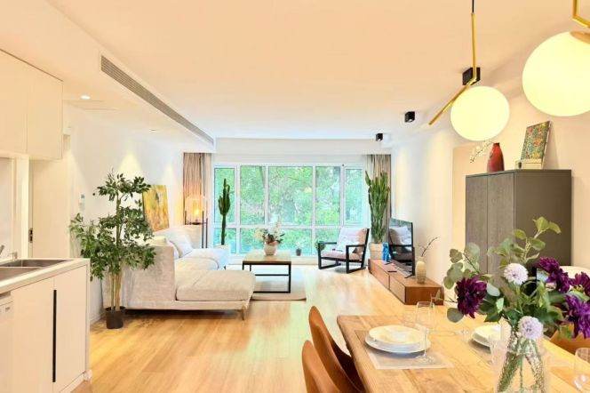 modern 3brs floor heating modern furniture open kitchen near IAPM line1,10,12 only 26K