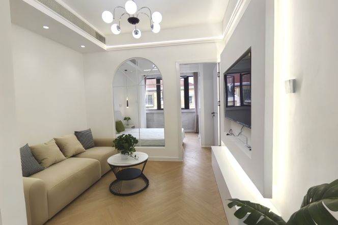 Zhongshan park/charming 1br 2lr/all bright room/brand furniture@L2/3/4