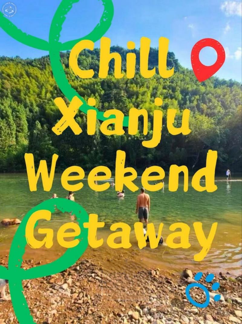 [2 Day Trip: Xianju] Pet-Friendly Hikes and River Swimming with Mountain Views