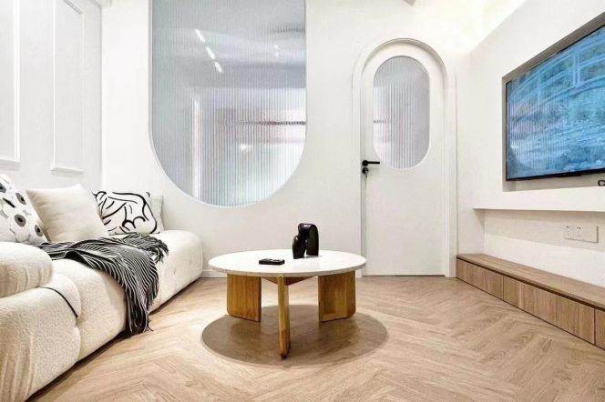 Nice terrace one bedroom Apt+Floor heating+central AC+dryer+oven @ Zhongshan Park