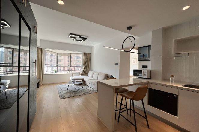 Simple & Beautiful 1BR | West Nanjing rd Metro L2&12&13 |Elevator + heating