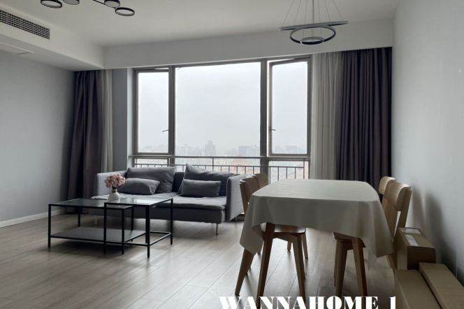 Awesome View+Great Compound+Modern&Bright 1Bdr 1Bath Apt+Jing An Temple