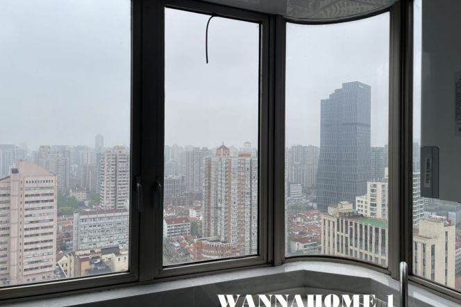 Awesome View+Great Compound+Modern&Bright 1Bdr 1Bath Apt+Jing An Temple
