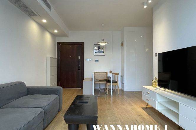 Great Compound+Modern&Bright 1Bdr 1Bath Apt+Jing An Temple+Awesome View