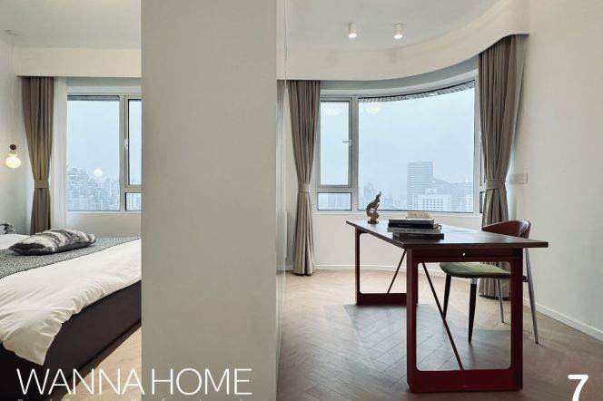 Luxury Building/Line 1/3/4/13 MT/Suzhou Creek/Fantastic View/Large Storages/Cozy1+1br