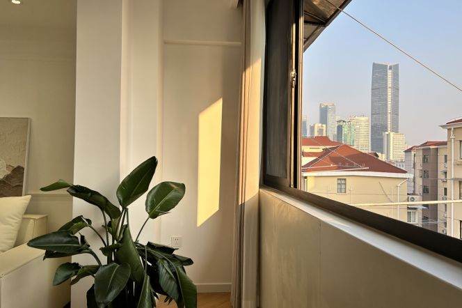 Spacious 1Br + study room | Jiangsu rd metro L2/11 | Sunny&Bright 8.2K