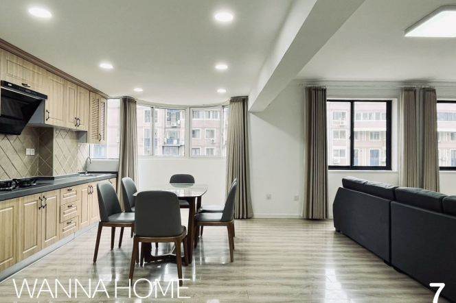 Garden Compound/Gubei Area/Elevator/Balcony/Huge Living+Dining/Bathtub/Heater/Cozy2br2bt