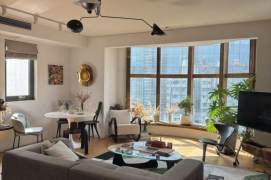 modern 3brs floor heating modern furniture nice open kitchen near line 1,7 Wu kang road 