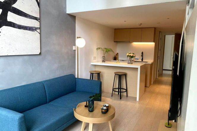 1BR 2Baths near line 9/12 Jia'shan Rd and Jiao'tong Uni can long and short lease
