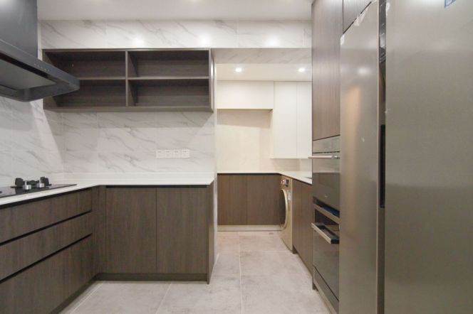 modern big 2brs floor heating modern furniture nice view in Jing an temple 25.5K