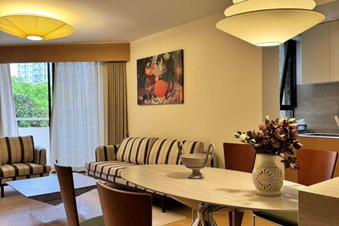 Green view | Spacious 2Br +balcong +heating+ elevator | Zhongshan Park Metro L2/3/4