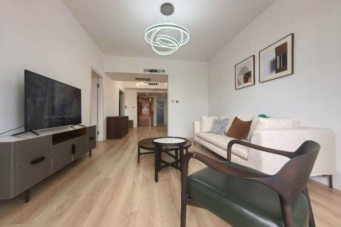 modern duplex 3brs floor heating nice terrace beside Huang pu river 25K