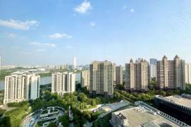 Modern decoration 2brs with floor heating and river view beside Huang pu river