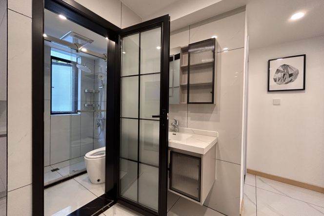 Modern & Spacious 1Br Apt + Green view | Zhongshan Park Metro |Floor Heating