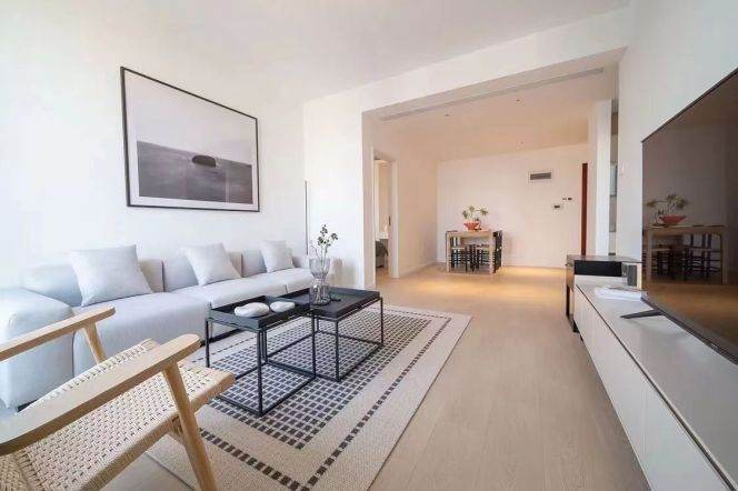 Modern 2brs with floor heating and balcony in Gubei