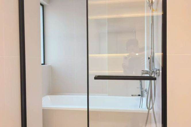 Zhongshan Park/2br1bt/central AC/floor heat/pool/gym/dishwasher/oven/bathtub