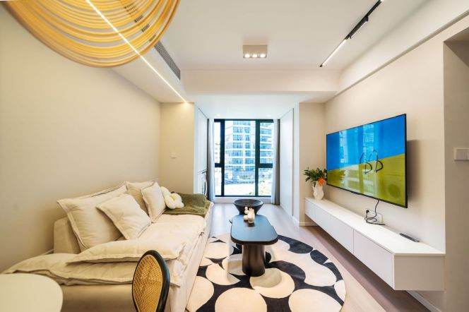 Zhongshan Park/1bt1bt/central AC/floor heat/bathtub/oven/club/pool/gym